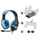 Konix Gamer Pack for Playstation 4 inc Headphones with Microphone, Charging Dock, Thumb Grips, Play and Charge Cable