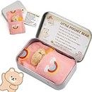 Little Pocket Bear Hug | Mini Bear in a Tin Box | Plush Toys | Stuffed Animal Bear Doll, Pocket Hugs for Children, First Day at School, Get Well Soon Gifts for Kids