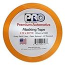 PRO Tapes Premium Automotive Masking Tape 1 in x 60 YDS on 3" Core; Pack of 1