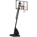 SPORTNOW Adjustable Basketball Hoop with Weighted Base, Wheels, 2.4-2.9m