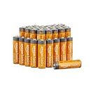 Amazon Basics Leistungsstarke AA-Alkalisch-Batterien, 10 Jahre Haltbarkeitsdauer, einfach zu öffnende Vorteilspackung, 36er-Pack