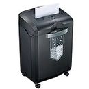 Bonsaii Heavy Duty Paper Shredder, 60-Minute 18 Sheets Cross Cut Office Credit Card Shredders for Industrial and Business Use, 23-Litre Pullout Bin with 4 Casters, Black (C149-C)