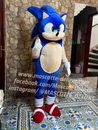 Disfraz Mascota Personaje Sonic The Hedgehog Alta Calidad Versión Adulto Animación