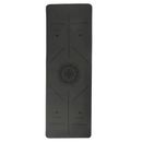 Wakeman Outdoors Yoga Mat w/ Alignment Marks - Lightweight Exercise Mat for Home, Travel Workout Rubber in Gray/Black/Brown | Wayfair 80-FIT1001