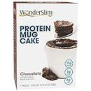 WonderSlim Protein Mug Cake, Chocolate, 6g Fiber, Low Sugar, Gluten Free, Low Carb (7ct)