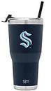 Simple Modern Officially Licensed NHL Seattle Kraken 30oz Cruiser Tumbler Insulated Travel Mug Cup with Flip Lid and Straw