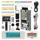 Freenove Basic Starter Kit for ESP32-WROVER (Included) (Compatible with Arduino IDE), Onboard Camera Wireless, Python C, 412-Page Detailed Tutorial, 141 Items, 61 Projects