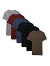 Fruit of the Loom Mens Eversoft Cotton Short Sleeve Pocket T-Shirts, Breathable & Tag Free Underwear, 6 Pack - Colors May Vary, Medium US