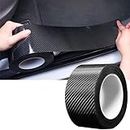 BRAINLE Carbon Fiber Tape for Car - Anti-Scratch Vinyl Wrap, Door Guard PPF Sticker Protector, Black Paint Protection Film, Interior Foot Decoration Accessories, Car Door Sill Protection