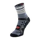 ULTRANNER GALANA Trail Running Ciclismo Hombre y Mujer-Calcetines Antiampollas Finos Fine Sock, Gris, 39