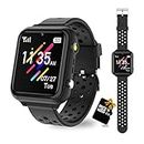 Retysaz Kids Smart Watch 16 Game Smart Watch for kids Phone Fashion Smartwatches for Children 3-14 Great Gifts To Girls Boys Electronic Learning Toys (Black)