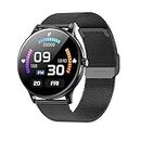 HCPJY Reloj Inteligente para Hombres Y Mujeres,GPS Track Bluetooth Chiamata Donne Smart Watch Uomo Full Touch Fitness Track Impermeabile Uomo Smartwatch Lady pour Android iOS, F