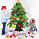 DIY Felt Christmas Tree Set Detachable Ornaments Kids Wall Decor Hanging Gift