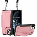 iPhone 11 Pro Max Wallet Case with Leather PU Card Holder Adjustable Detachable