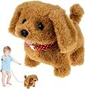 Toy Dogs for 1-6 Year Old Boys Girls Walking Dog Toys for Kid Age 2 3 4 5 Electronic Interactive Walking Barking Dog Toys Gifts for 1-3 Year Old Boys Girls Birthday Gift Present 2 3 4 5 Years Old