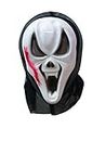 BookMyCostume Skeleton Ghost Red Patch Mask Adult & Kids Fancy Dress Costume Accessory | Halloween
