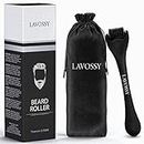 LAVOSSY Microneedling Roller for hair growth - Supreme derma-roller 0.5 mm Titanium Needle, Beard Derma Roller for Hair Tool to Achieve a Thick and Healthy Beard Growth Booster