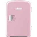 Chefman - Iceman Mini Portable Pink Personal Fridge Cools Or Heats & Provides Compact Storage For Skincare, Snacks, Or 6 12oz Cans W/ A Lightweight 4-liter Capacity To Take On The Go