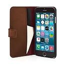 Pipetto Classic Wallet Leather Cover Case for iPhone 6 Plus - Brown