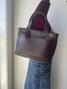 Vintage Coach 9303 Bleecker Brown Leather Tote Handbag Purse