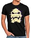 style3 Skeletor Glitch Herren T-Shirt he Master Universe Man Anime, Größe:XXL