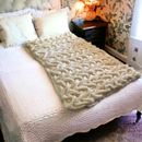 Pier 1 Imports Cozy Ruched Throw Blanket ~ Pre-owned