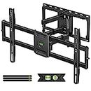 USX MOUNT Full Motion TV Wall Mount for Most 47-84 inch Flat Screen/LED/4K TV, TV Mount Bracket Dual Swivel Articulating Tilt 6 Arms, Max VESA 600x400mm, Holds up to 132lbs, Fits 8” 12” 16" Wood Studs