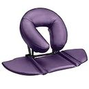 EBANKU Massage Table Face Cradle Cushion, Face Cradle Down Tabletop Massage Kit Adjustable Massage Table Headrest Face Pillow with Platform for Massage Chair SPA Bed (Purple)