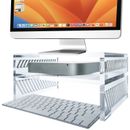 DuraClear Ergonomic Monitor Stand Riser with Storage Shelf for Mac Mini, iMac