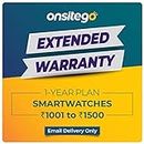 Onsitego 1 Year Extended Warranty for Smartwatches from Rs. 1001-1500 (Email Delivery - No Physical Kit)