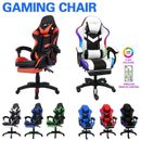 Gaming Chair Racing Computer PC Office Seat Reclining Footrest