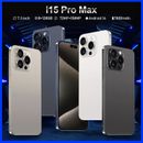 I15 Pro Max 5G Android Unlocked Smartphone 7.3" Cheap Mobile Phones 8+128GB New