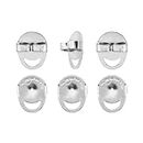 Silpada Flat Back Earring Set for Women, .925 Sterling Silver, Prevent Tipping Forward or Drooping from Heavy Earrings, 'Three Pair Happy Back', Sterling Silver, not known
