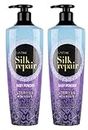 Elastine Silk Repair Shampoo Baby Powder Scent x 2 Pack (550ml 18.6 Fl.oz/each)