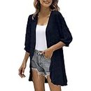 Binmer Spring Cardigan Sweaters for Women 2024 Trendy Amazon Warehouse Sale of Clearance Navy
