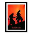 Good Hope Plexi Bollywood Movies Bahubali2 Red Movie Miinimal Art Framed Poster multicolour Print 10inch x 13inch For Room Office Wall