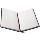 Boorum & Pease 9300R 14 1/8" x 8 5/8" Black and Red Record / Account Book