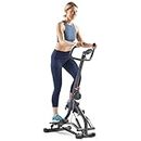 Sunny Health & Fitness Stair Stepper w/Handlebar, Extended Step Range Machine for Climbing Exercise, Compact, Height-Adjustable, Low-Impact & SunnyFit® App Enhanced Bluetooth Connectivity – SF-S021001