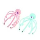 JENICO WORLD Portable Hand Held Octopus Cartoon Scalp Head Massage Metal Beads, Soothing Experiences, Headache Reliever - Multicolor