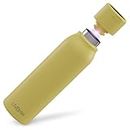 UVBRITE Go Self-Cleaning UV Water Bottle - 18.6 oz Insulated Stainless-Steel Rechargeable Reusable Bottle Push Button Sterilization Travel Friendly BPA Free Leakproof Safety Lock and Touch Sensor