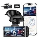 REDTIGER 4K Dash Cam Front and Rear, Touch Screen 3.18 Inch, Free 64GB Card, Car Dash Camera Built-in WiFi GPS, UHD 2160P Night Vision, WDR, Parking Monitor (F7N Touch)