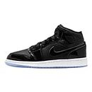 Nike Kids Air Jordan 1 Retro High OG GS Basketball Shoe, Black/Dark Concord/White, 5.5 US