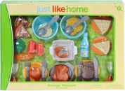 Brand New Just Like Home Play Fun Dinner Playset 32 Piece Set Food & Dishes