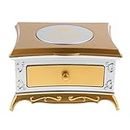 CALANDIS Music Jewelry Box with Drawer Jewelry Storage Case with Dancing Girl Gold