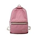 F FABOBJECTS® Womens Backpack Mochila Oxford impermeable de gran capacidad para mujer, morral escolar para chicas, bolso para ordenador portátil coreano (Color : Pink)