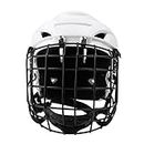 LOOM TREE® Adjustable Ice Hockey Helmet & Face Mask Combo for Men & Women White M | Team Sports | Ice & Roller Hockey | Clothing & Protective Gear | Protective Gear | Helmets