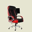 STMMZ Leatherette Executive High Back Revolving Office/Gaming Chair | Computer Chair High-Back Mesh Home & Office Ergonomic Chair (Black & Red)