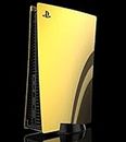 Skin WRAP Premium Material Console Protective Decal Sticker Joy Stick Scratch Proof Cover for Sony Play Station PS5 Gaming Unit (Face Plate + Device, Digital, 24K Gold)