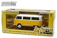 Greenlight 1978 Volkswagen Type 2 (T2) Bus Yellow with White Top Little Miss Sunshine (2006) Movie 1/24 Diecast Model by