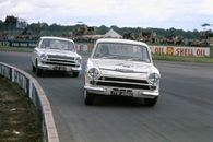 Jack Sears And Sir John Whitmore With Lotus-Ford Cortinas 1965 Old Photo